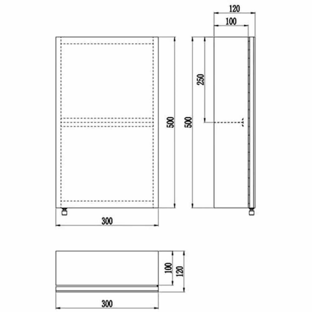 SPETLEK Stainless Steel Wall Mounted Bathroom Mirror Cabinet in Silver – 2