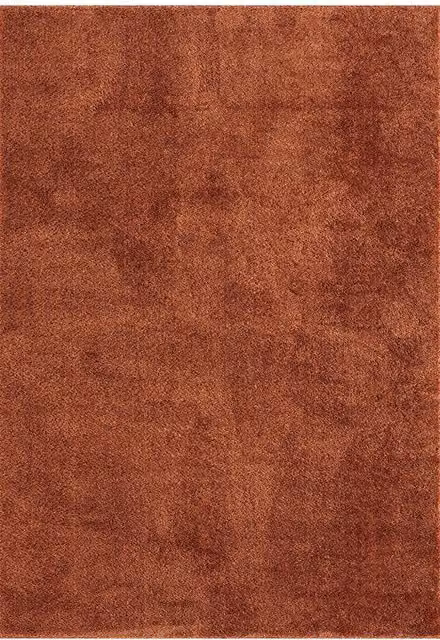 Desire Rugs Comfy Washable Low Pile Living Room Area Rug in Terracotta, W: 50 cm x L: 80 cm