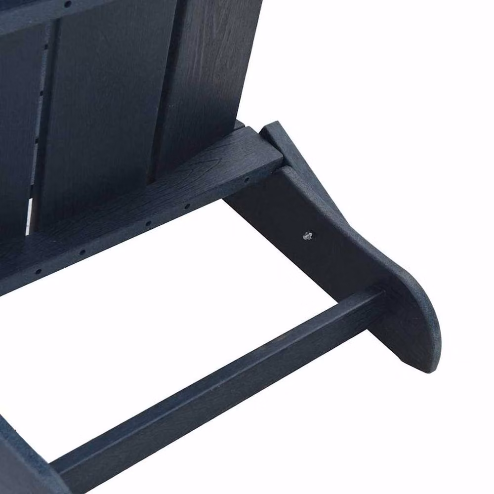 Berkfield Home Folding Adirondack Chair in Navy Blue, W/D/H: 74.5 x 80.5 x 90 cm – 6