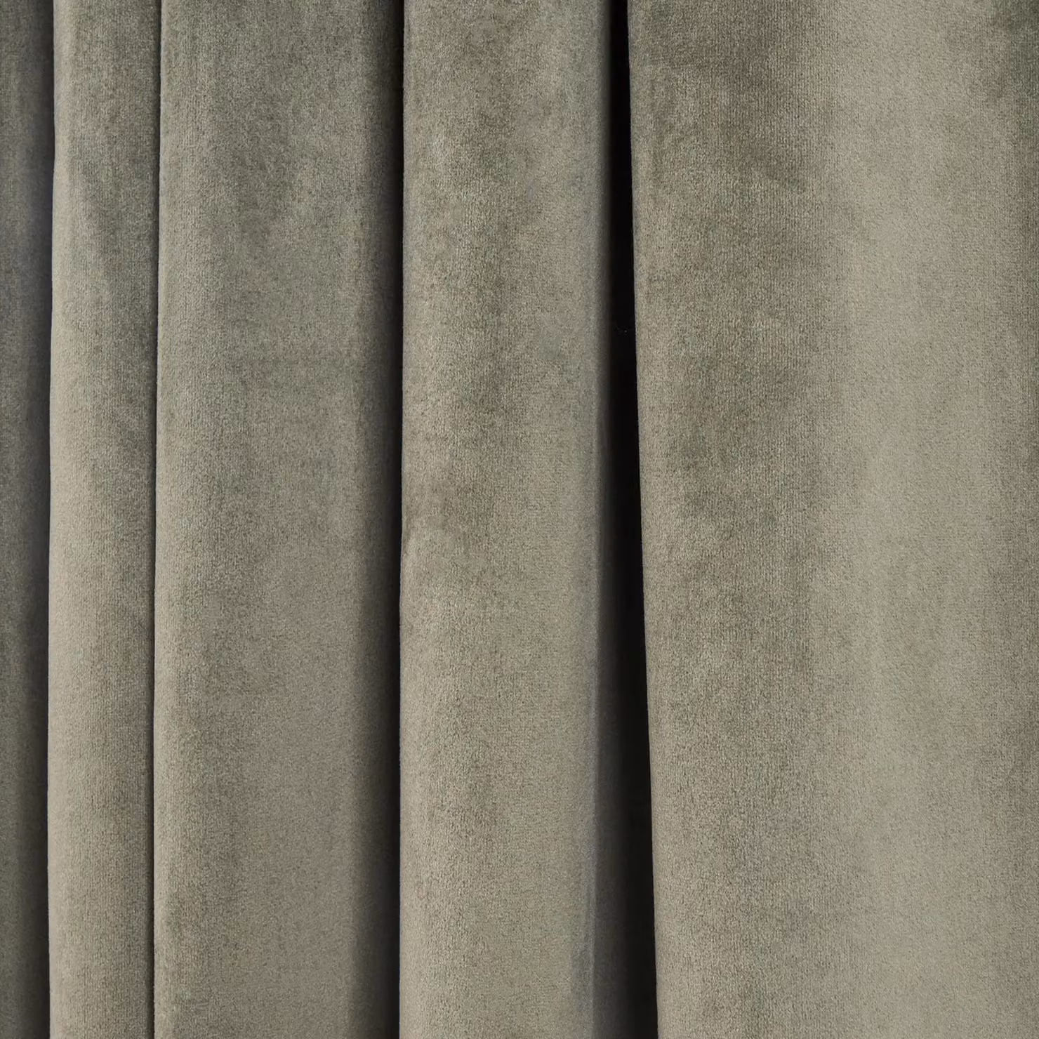 OHS Thermal Matte Velvet Eyelet Curtains, 2 Pairs, Green, Width: 168 cm, Drop: 183 cm – 2
