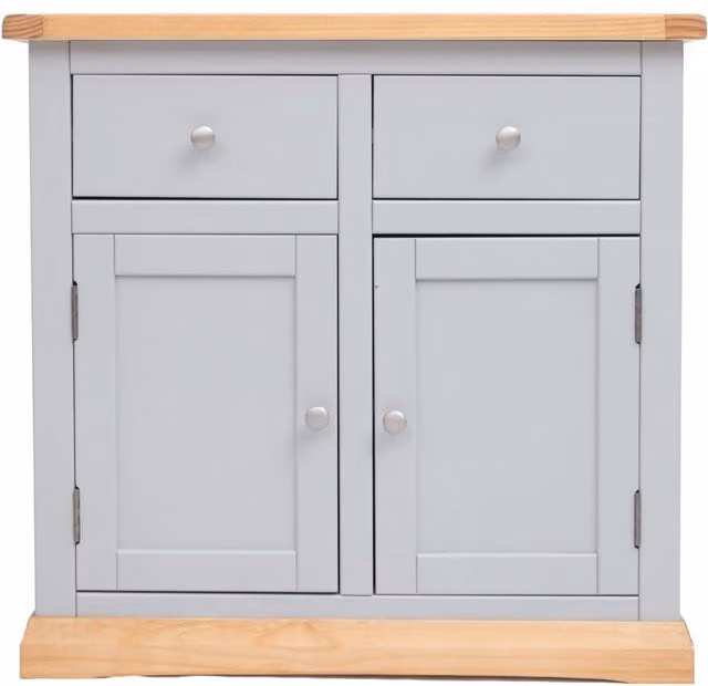 Cabinet Bits Bomporto Grey 2 Door 2 Drawer Sideboard