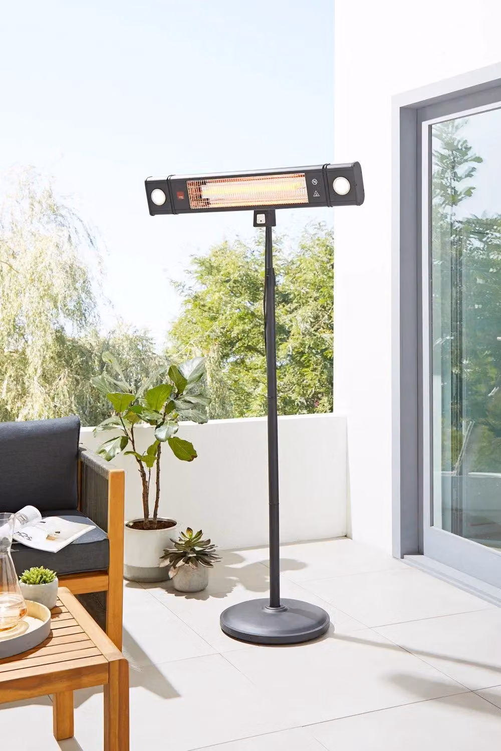BHS Lighting LED Rectangular Wall Light in Black – 3