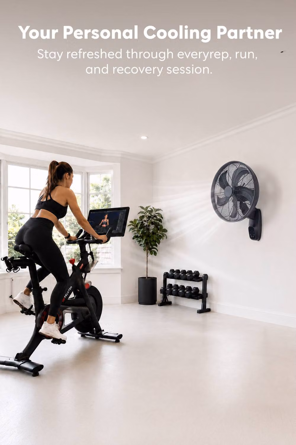 Air Pro 16 inch Wall Mounted Electric Fan with Remote Control and Oscillation in Black – 3