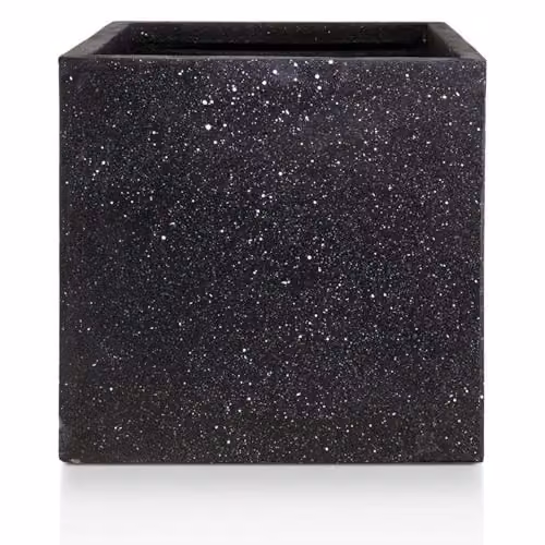 IDEALIST Black Terrazzo Reinforced Stone Plant Pot, 40 cm – 2