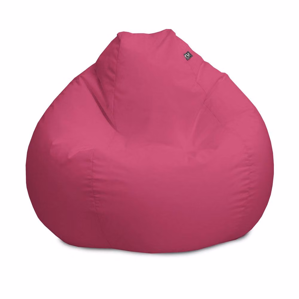rucomfy Large Water Resistant Indoor or Outdoor Beanbag Chair in Cerise Pink – 3