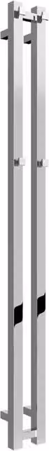Reina Todi Chrome Designer Heated Towel Rail in Silver, W/D/H: 120 x 10.8 cm – 3