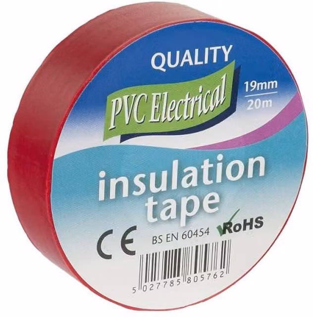 Universal Textiles Red PVC Electrical Insulation Tape, Width: 1.9 cm, Length: 20 m