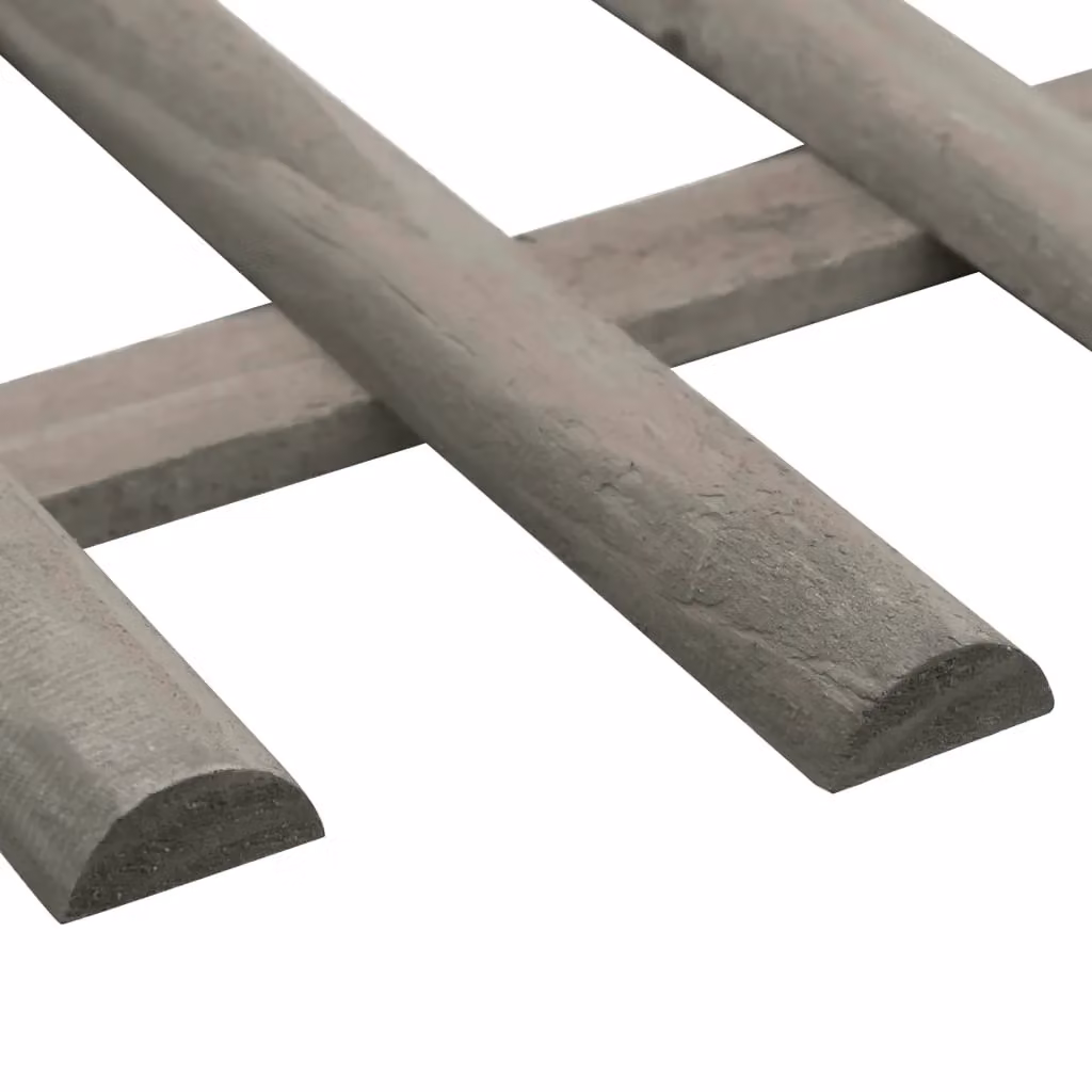 Berkfield Home White Firwood Lawn Edgings, 10 Pieces, 4.4 m – 2