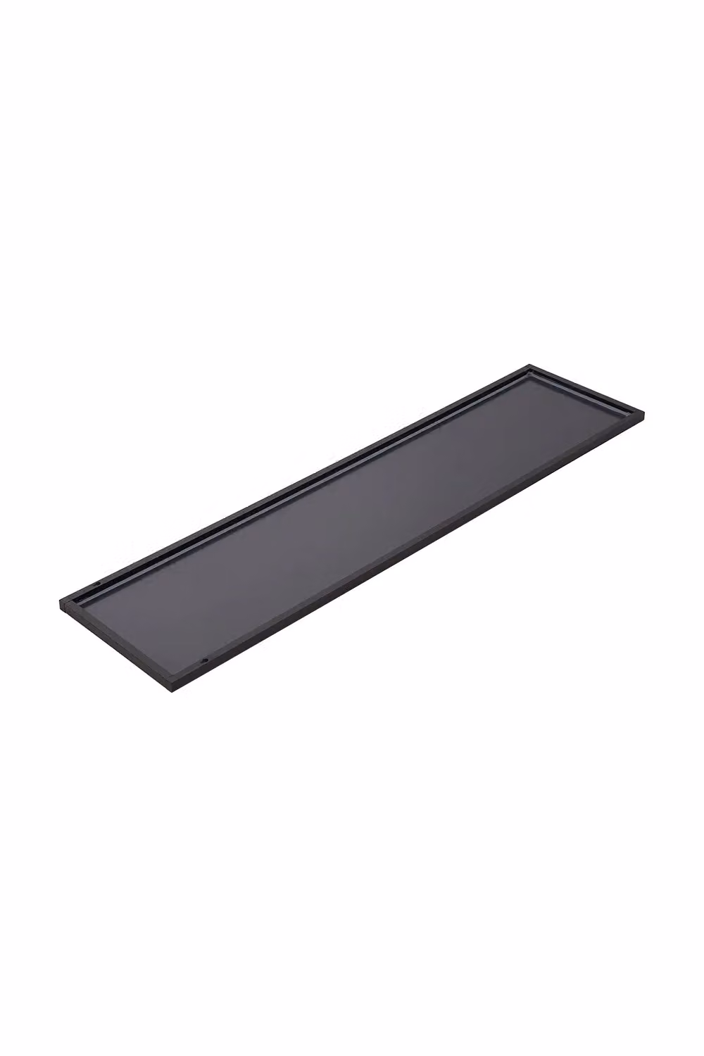 H&O Direct Modern Slim Frame Full Length Wall Mirror in Black, W: 30 cm, H: 120 cm – 3
