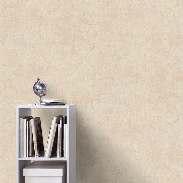 Erismann Modern Plain Non-Woven Vinyl Wallpaper in Beige