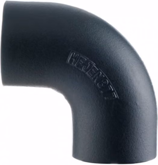 Mech 416 Cast Iron Soil Bend, 88 Degree, Black, 50mm