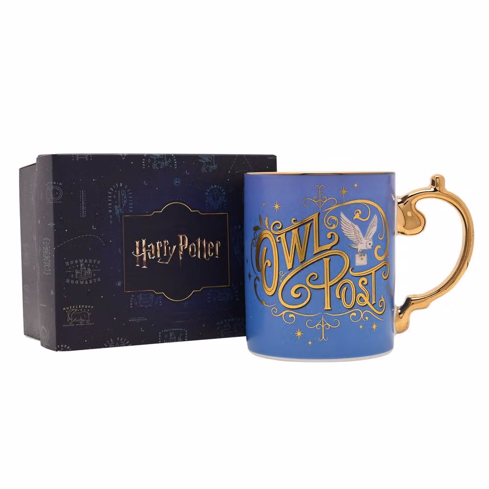 Widdop and Co Harry Potter Owl Post Ceramic Mug in Blue and Gold – 2