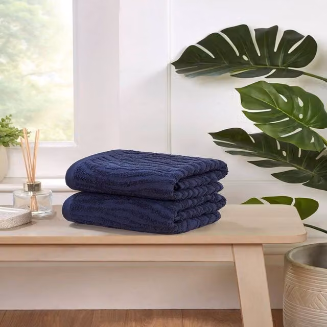 Rapport Home Safari Pure Cotton Towel Set in Blue – 1