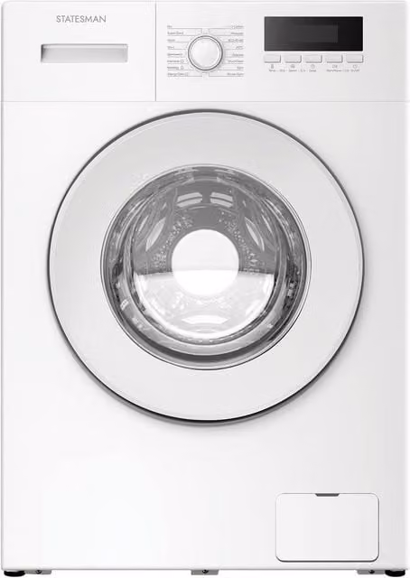 Statesman White Front Loader Washing Machine with 8kg Capacity, 1400rpm, 1850W, BLDC Motor and Energy Rating A – 1