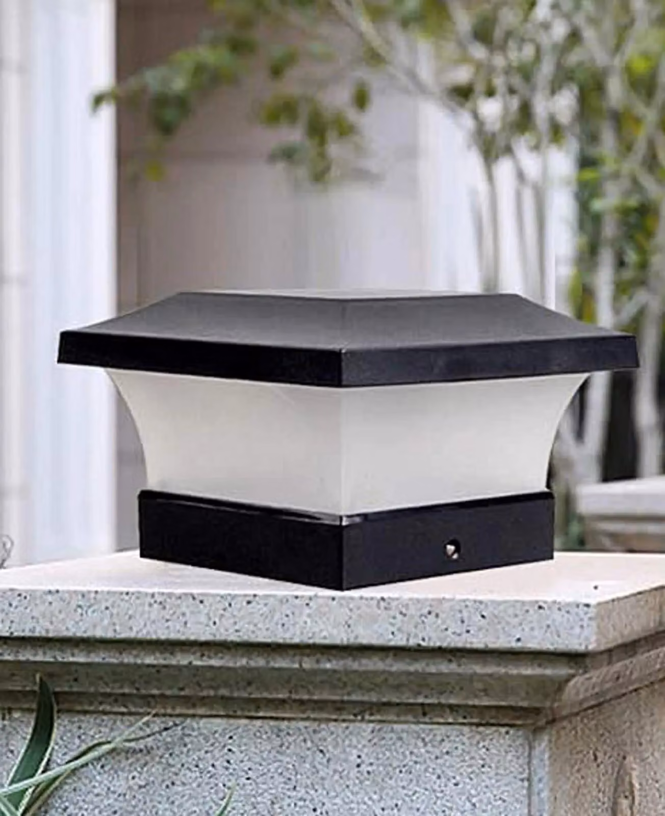 Marco Paul 4 Pack of Black Solar Powered LED Post Cap Lights – 3