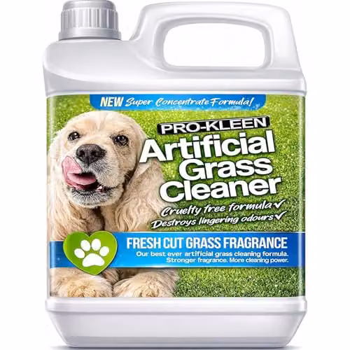 Pro-Kleen Artificial Grass Cleaner and Deodoriser for Dogs, 4-in-1 Disinfectant, Fresh Cut Grass, 1L (Makes 10L)