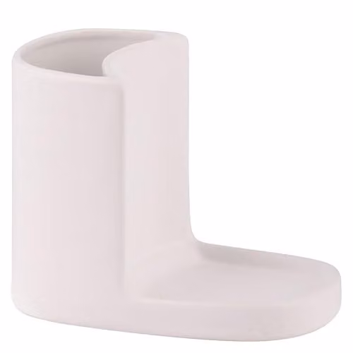 Buttercup Farm White Ceramic Utility Stand with Shelf, W: 16 cm, D: 11 cm, H: 13 cm