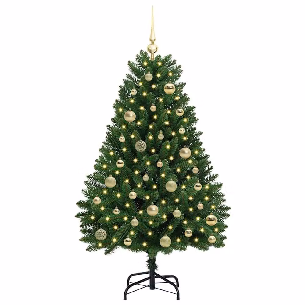 Berkfield Home Artificial Green Christmas Tree with Stand, Height: 120 cm – 3
