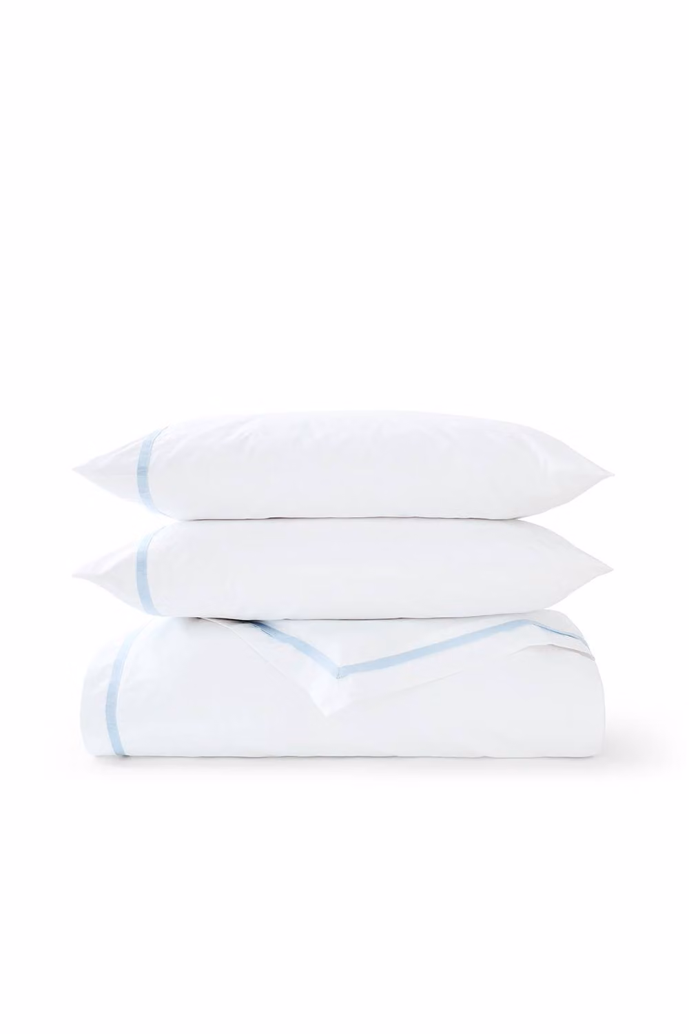 Christy Beaumont Luxury Cotton Percale Hotel Duvet Cover Set in Pale Blue, Size: 140 x 200 cm – 2