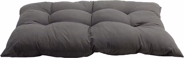 Livingandhome Breathable Rectangular Outdoor Seat Cushion in Dark Grey, Width: 80 cm