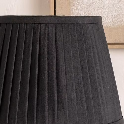 Pacific Lifestyle Empire Pleat Lampshade in Black, Diameter: 40 cm – 2
