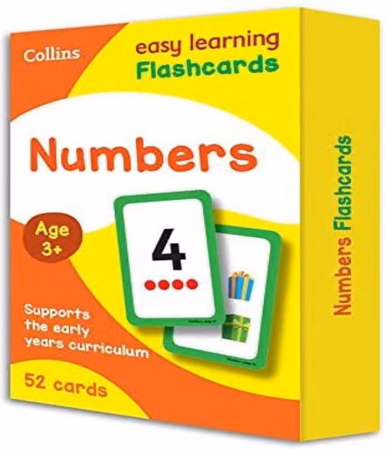 Collins Easy Learning Numbers Flashcards, Multicolour Paper Cards