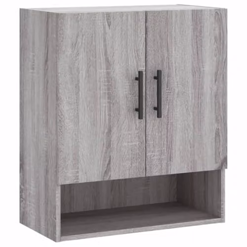 vidaXL Wall Cabinet in Grey, W: 60 cm, D: 31 cm, H: 70 cm – 1