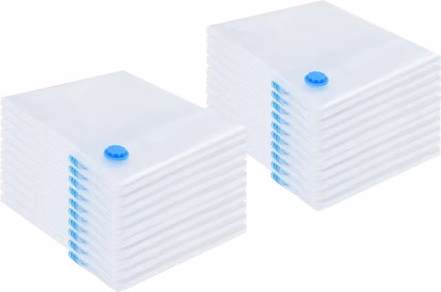 Berkfield Home Vacuum Storage Bags, 20 Pack, Transparent, W: 100 cm x H: 80 cm