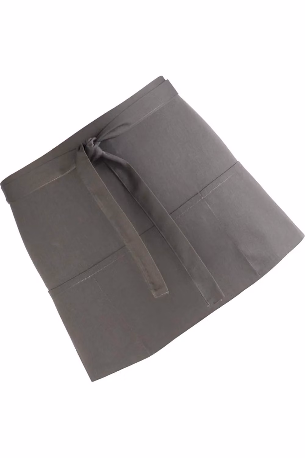 Premier Colours Pack of 2 Professional 3 Pocket Poly-Cotton Workwear Aprons in Grey – 2