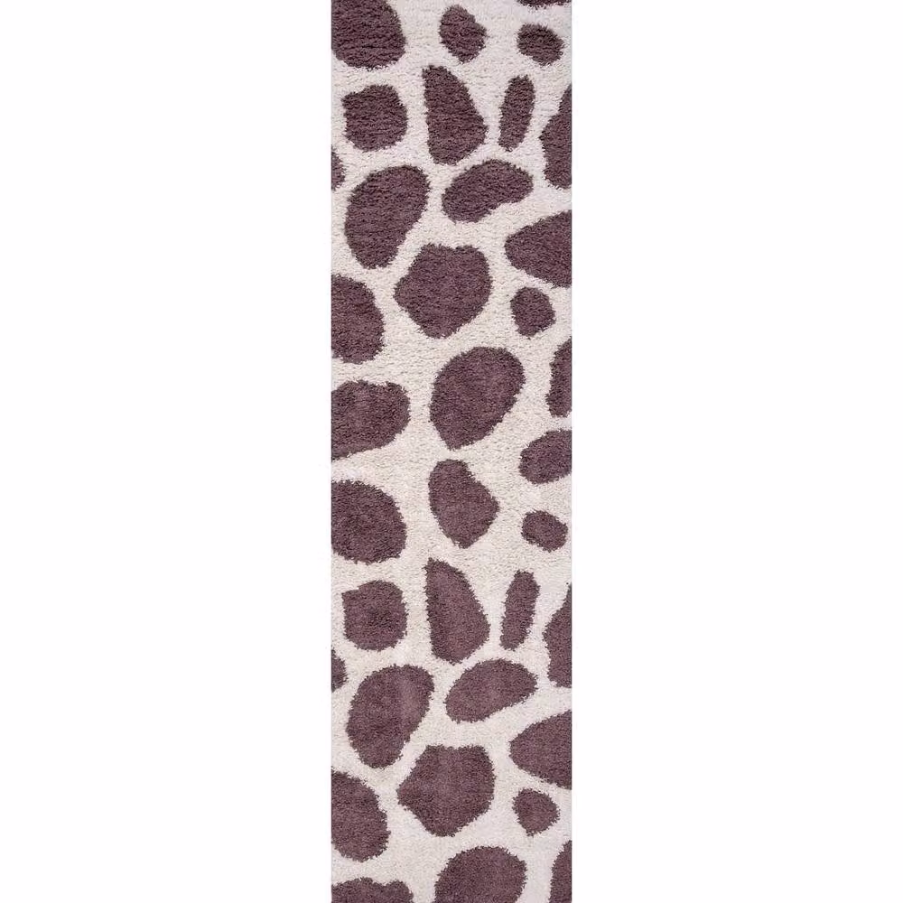THE RUGS Moodi Pebble Design Shaggy Soft High Pile Living Room Rug in Purple, W: 80 cm, L: 150 cm – 8