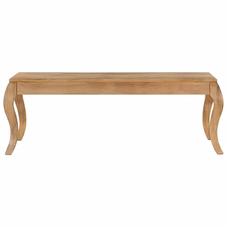 Berkfield Home Brown Solid Mango Wood Rectangular Coffee Table W/D/H: 110 x 60 x 40 cm