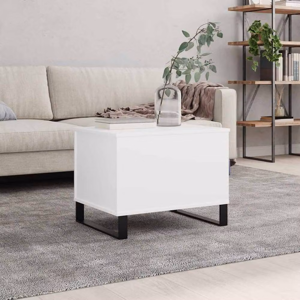 Berkfield Home Modern White Lift Mechanism Coffee Table, W: 60 cm, D: 44.5 cm, H: 45 cm – 2