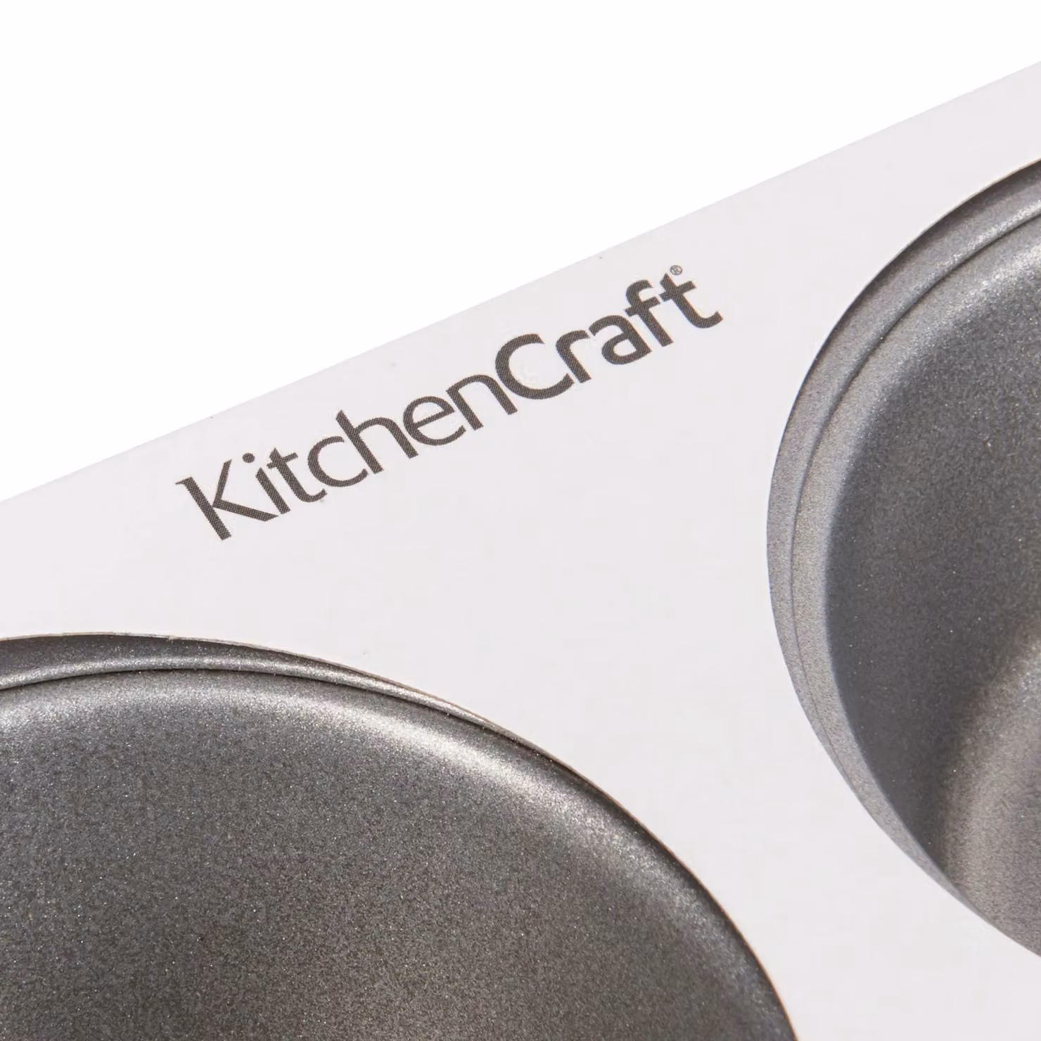 KitchenCraft Non-Stick Carbon Steel 12-Cup Muffin Tray, Silver, W: 35.0 cm – 9