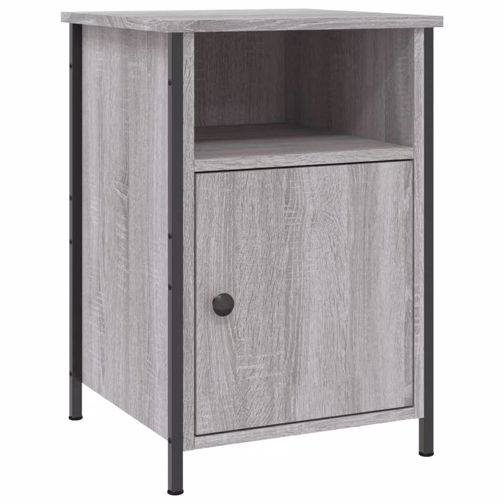 Berkfield Home Elegant Bedside Cabinet in Grey Sonoma, W/D/H: 40 x 42 x 60 cm – 3