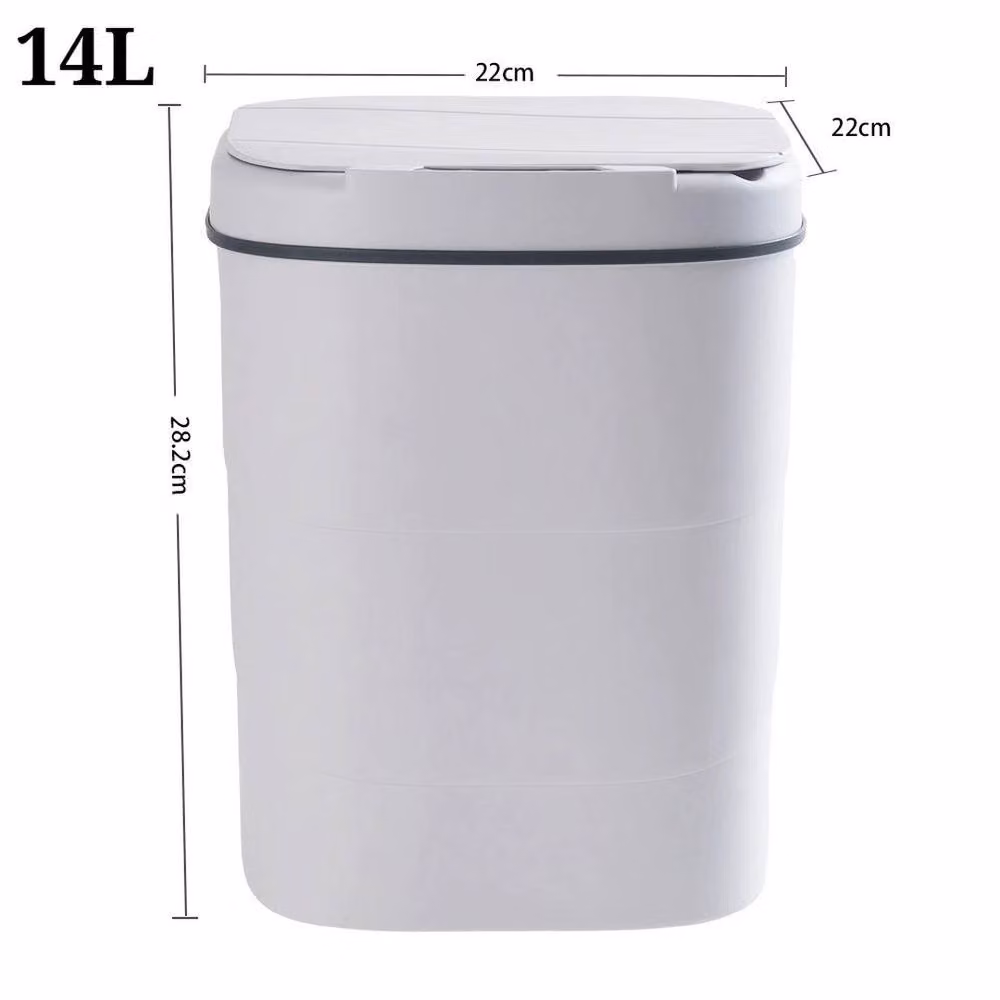 SPETLEK 14L Automatic Motion Sensor Trash Can, White – 2