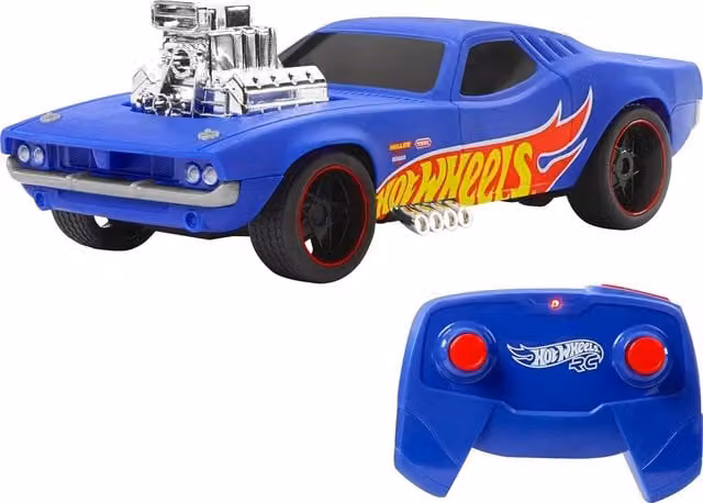Mattel Hot Wheels Rodger Dodger Remote Control Metal Car in Blue and Multicolour