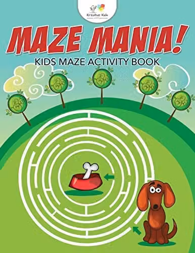 Kreative Kids Maze Mania Kids Maze Activity Book in Multicolour