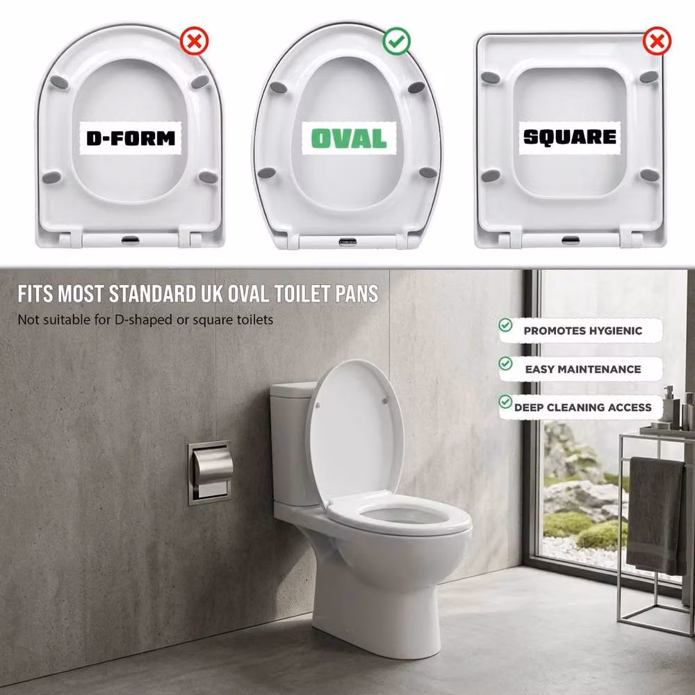 KORVIXA Luxury Soft White Bathroom Toilet Seat – 2