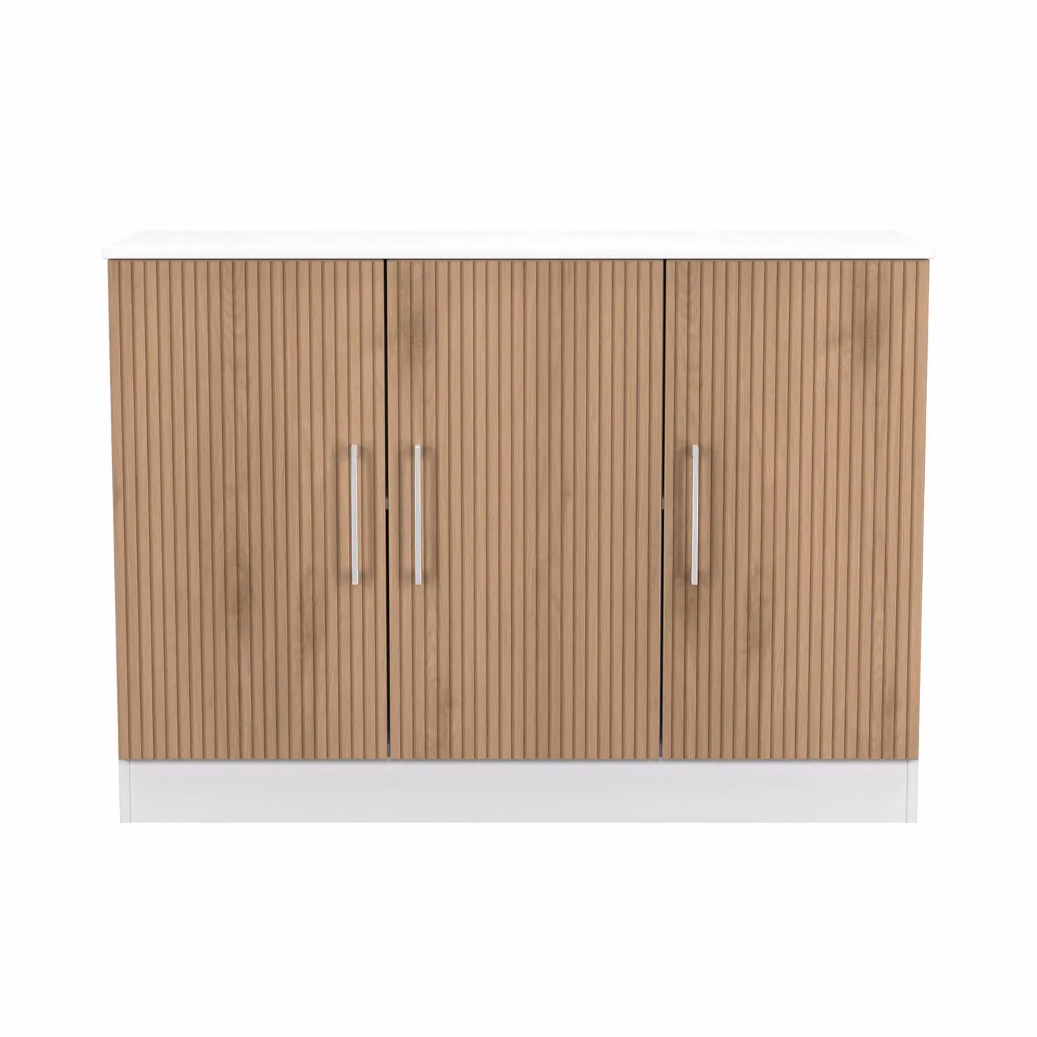 Ready Assembled 2 U Gloucester 3 Door Sideboard in White – 2