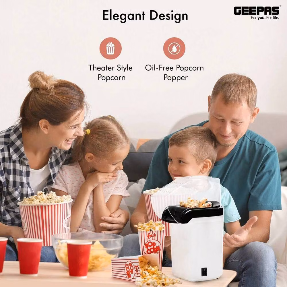 Havendro Hot Air Popcorn Maker Machine in White – 2