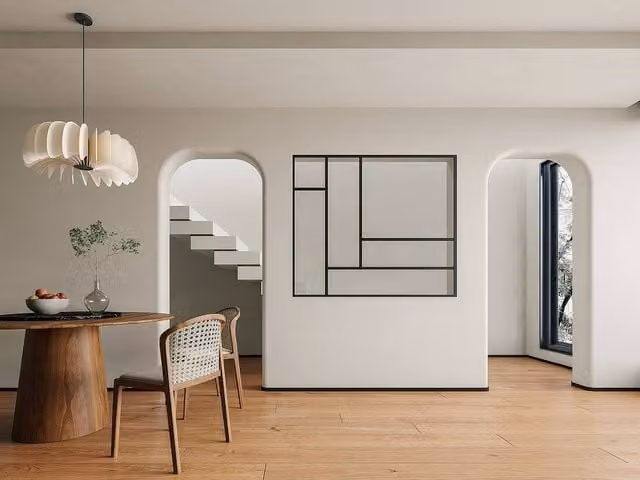 Vente-unique Black Industrial Powder-Coated Aluminium and Glass Partition, W: 150 cm, H: 130 cm – 1