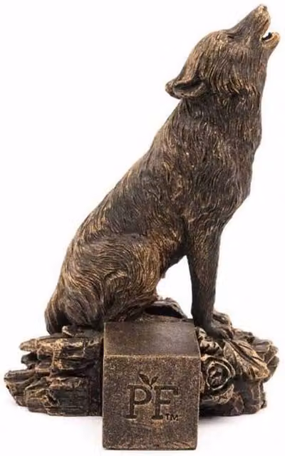 Jardinopia Antique Bronze Wolf Plant Pot Feet, Set of 3 Metal Planter Risers – 1