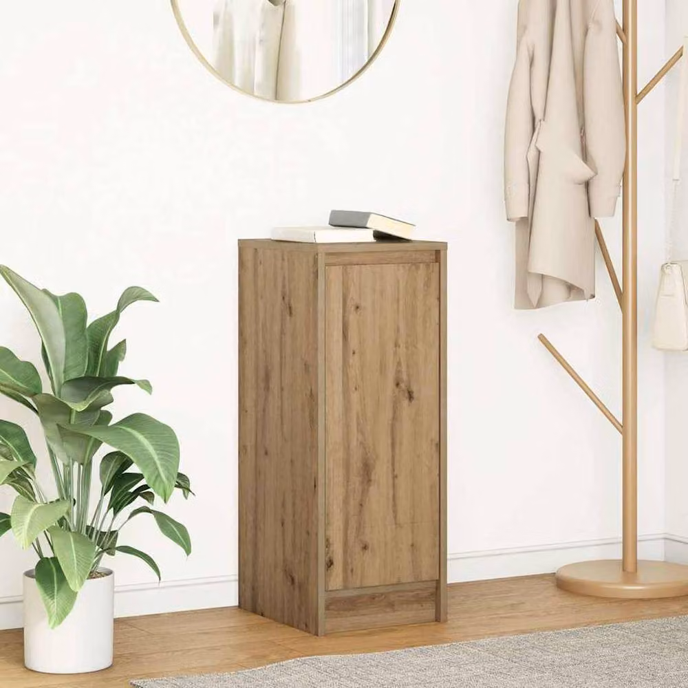 Berkfield Home Artisan Oak Sideboard in Brown, W/D/H: 29.5 x 34 x 76 cm – 2