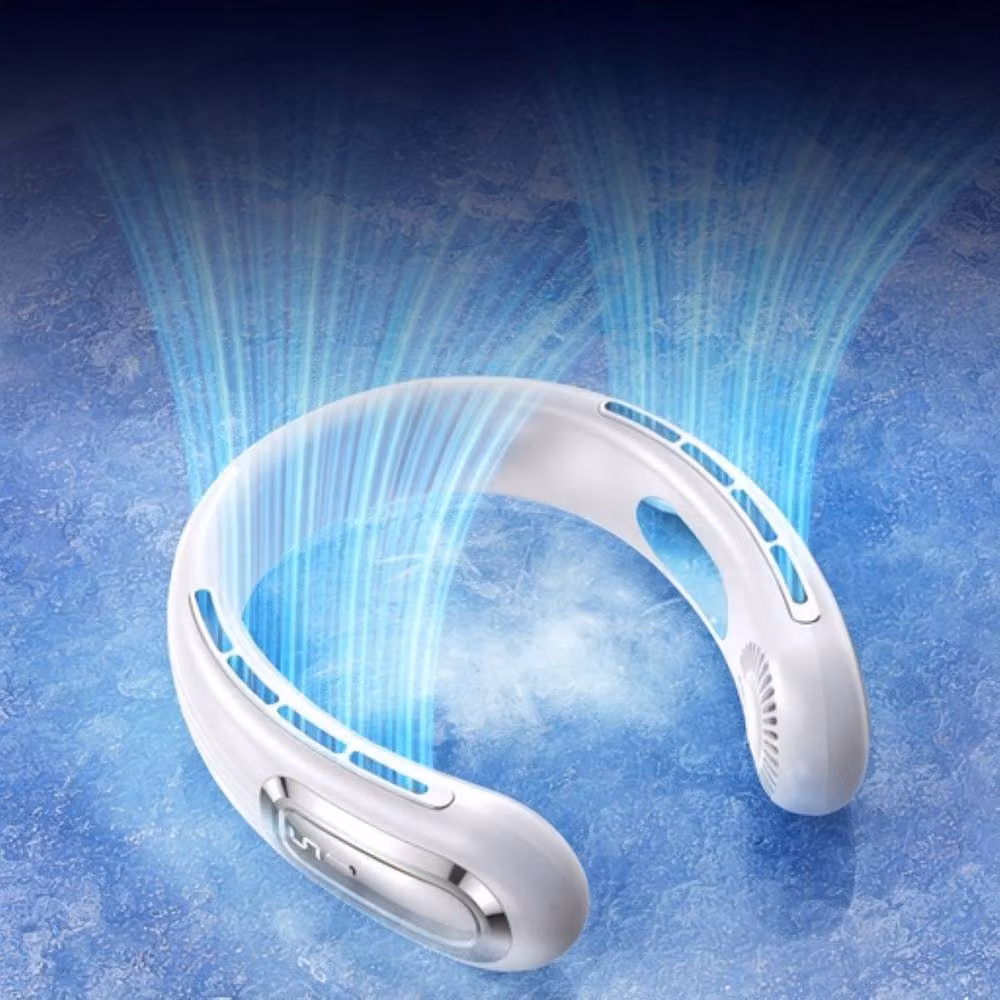 Quipulse Silent Neck-worn Turbo Fan in White – 2