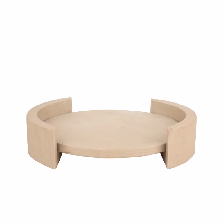 Dome Deco VASA Round Stone Tray in Sand