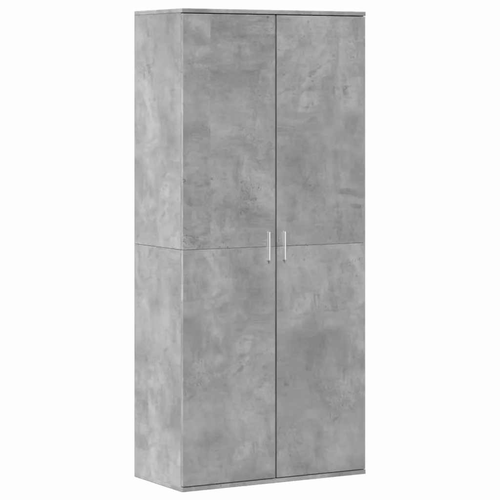 Berkfield Home Modern Grey Shoe Cabinet with Hinged Doors, W/D/H: 80 x 39 x 178 cm – 2