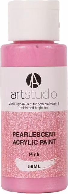 Art Studio Pearlescent Acrylic Paint, Pink