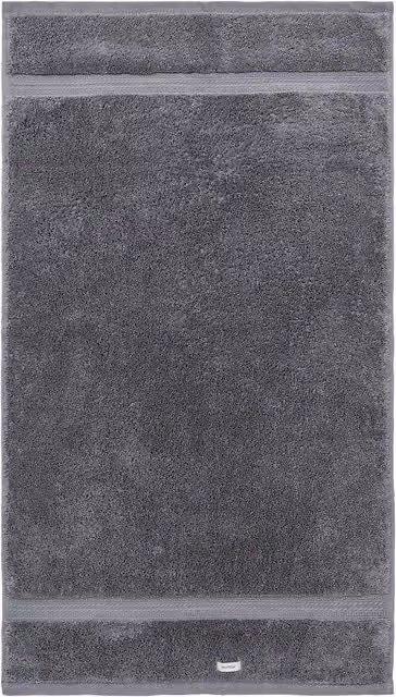 Murmur Fluffy Cotton Bath Sheet with Border, Storm Grey