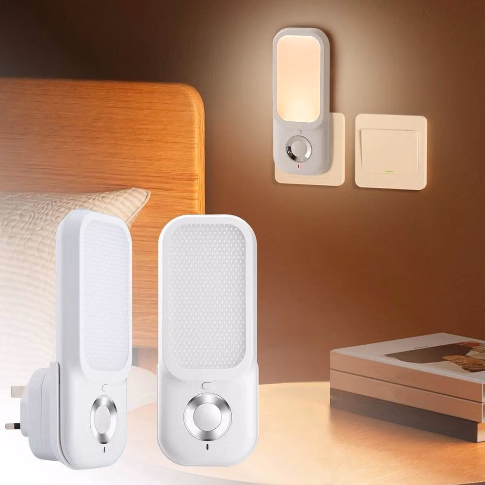 PAWNORA White LED Motion Sensor Night Light for Stairs and Walls, Warm White – 4