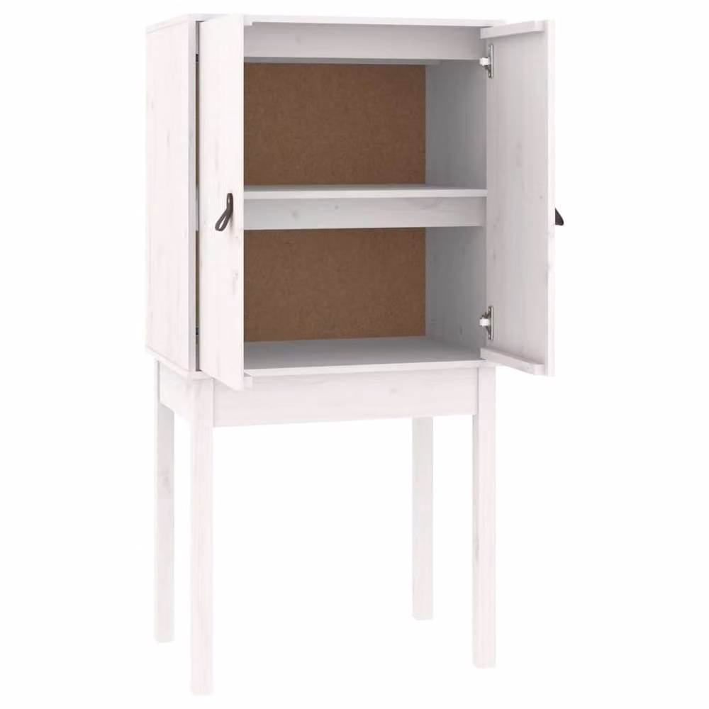 Berkfield Home White Solid Wood Pine Highboard W/D/H: 60 x 40 x 120 cm – 2